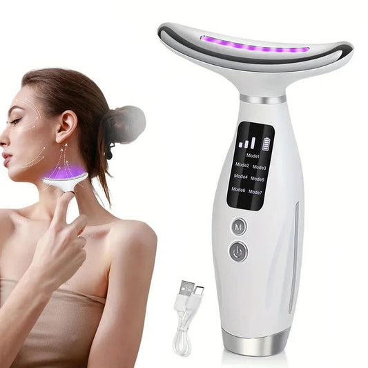 DermaLuxe™ 7-in-1 LED Light Therapy & Neck Sculpting Massage