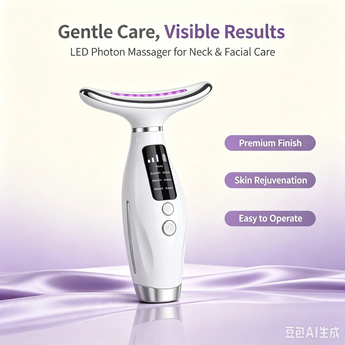 DermaLuxe™ 7-in-1 LED Light Therapy & Neck Sculpting Massage